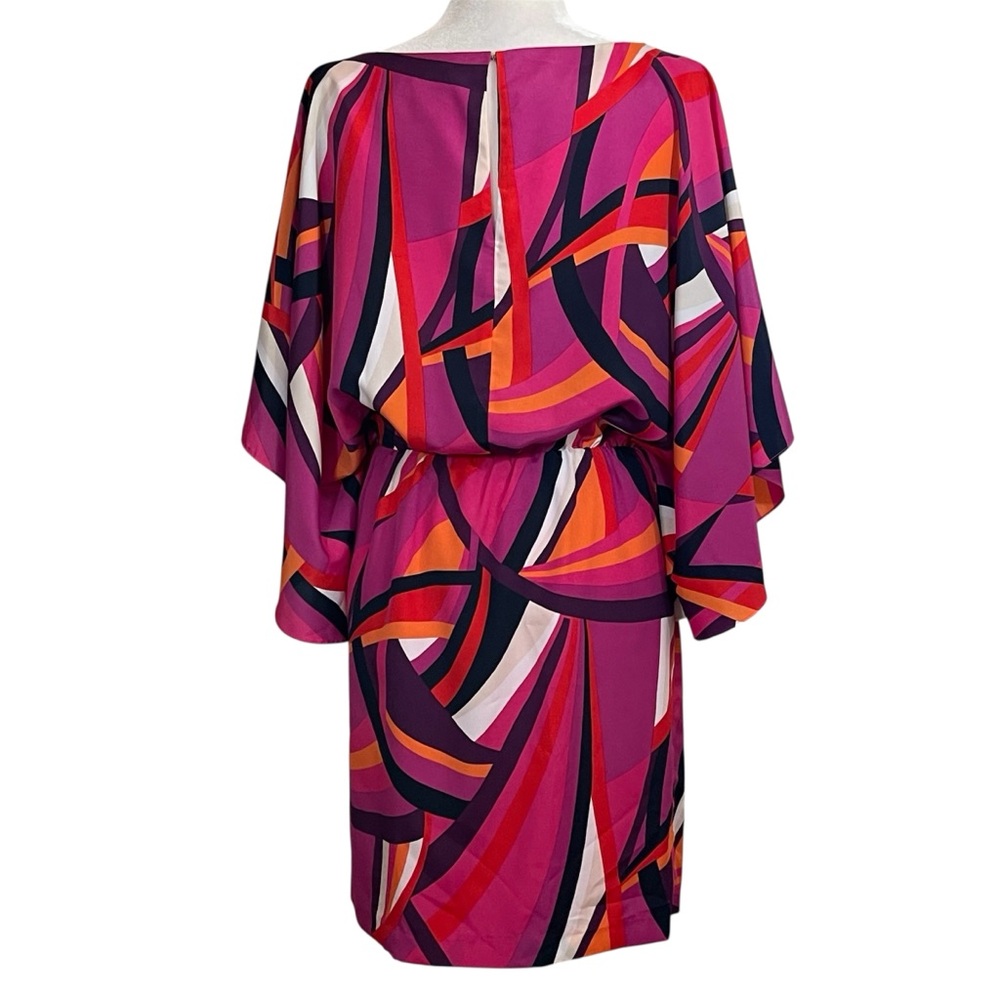Trina Turk Mingus Kimono Sleeve Geometric Dress View 4